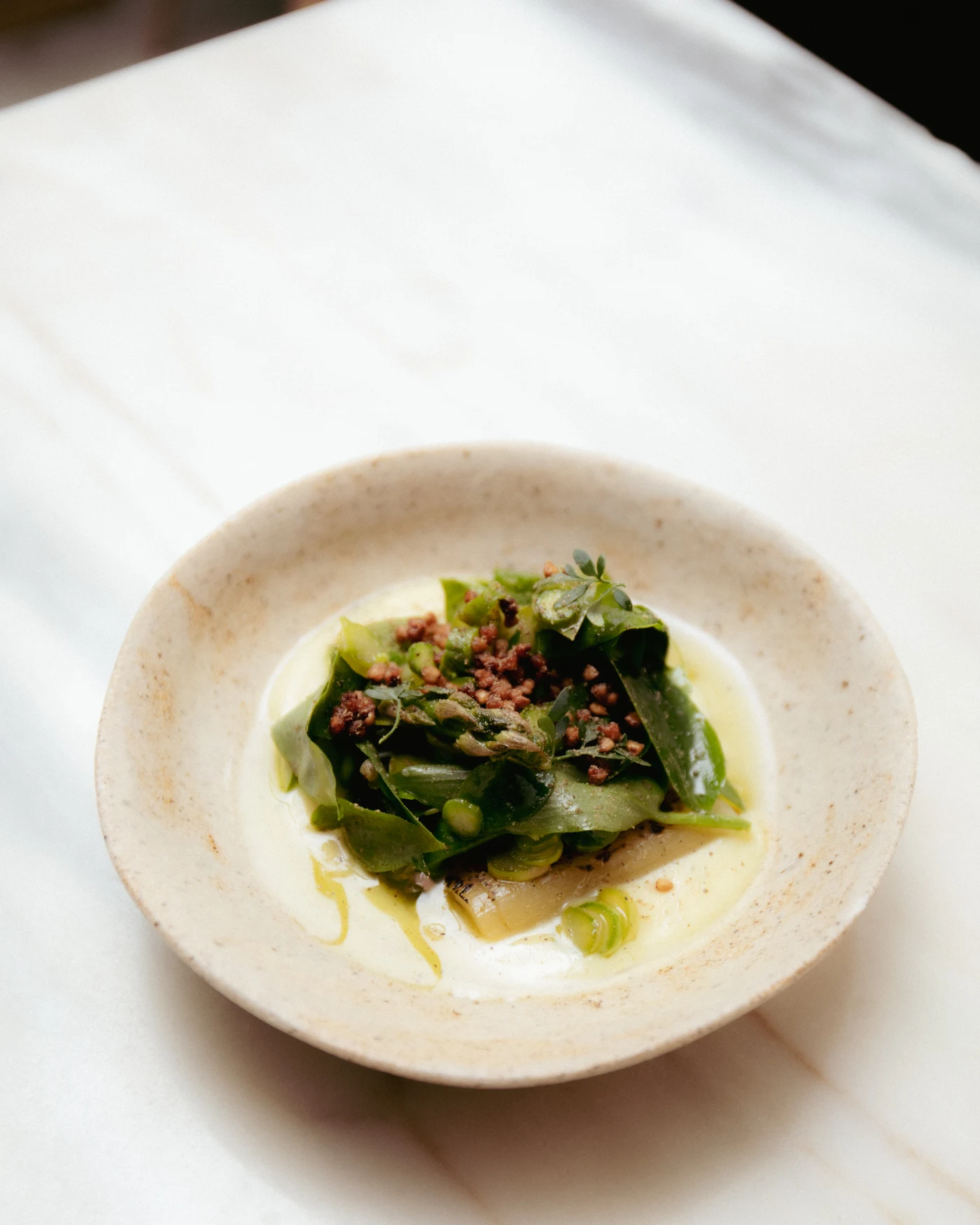 herb salad dish, VENN Canteen
