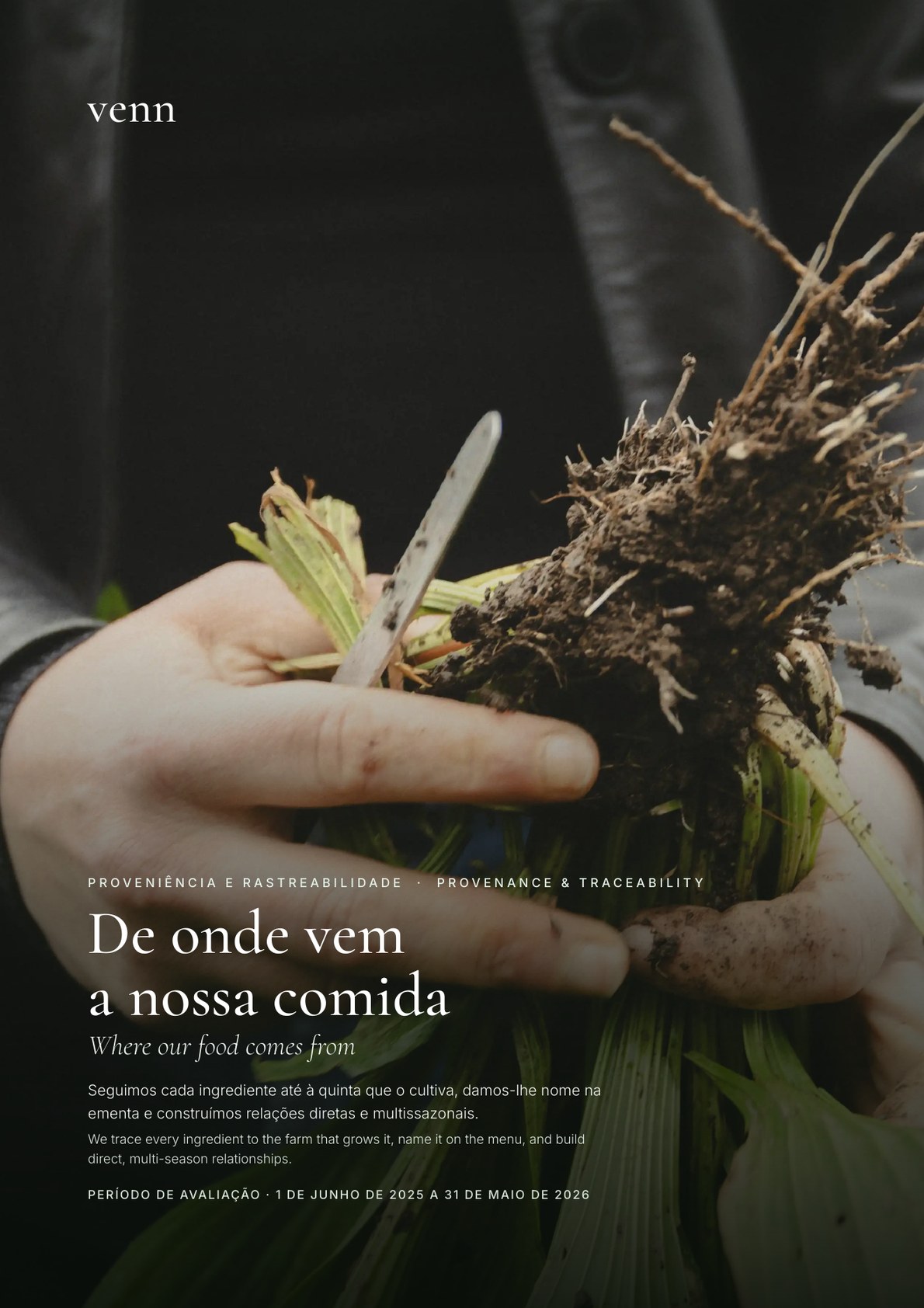 Capa do documento Proveniência e Rastreabilidade