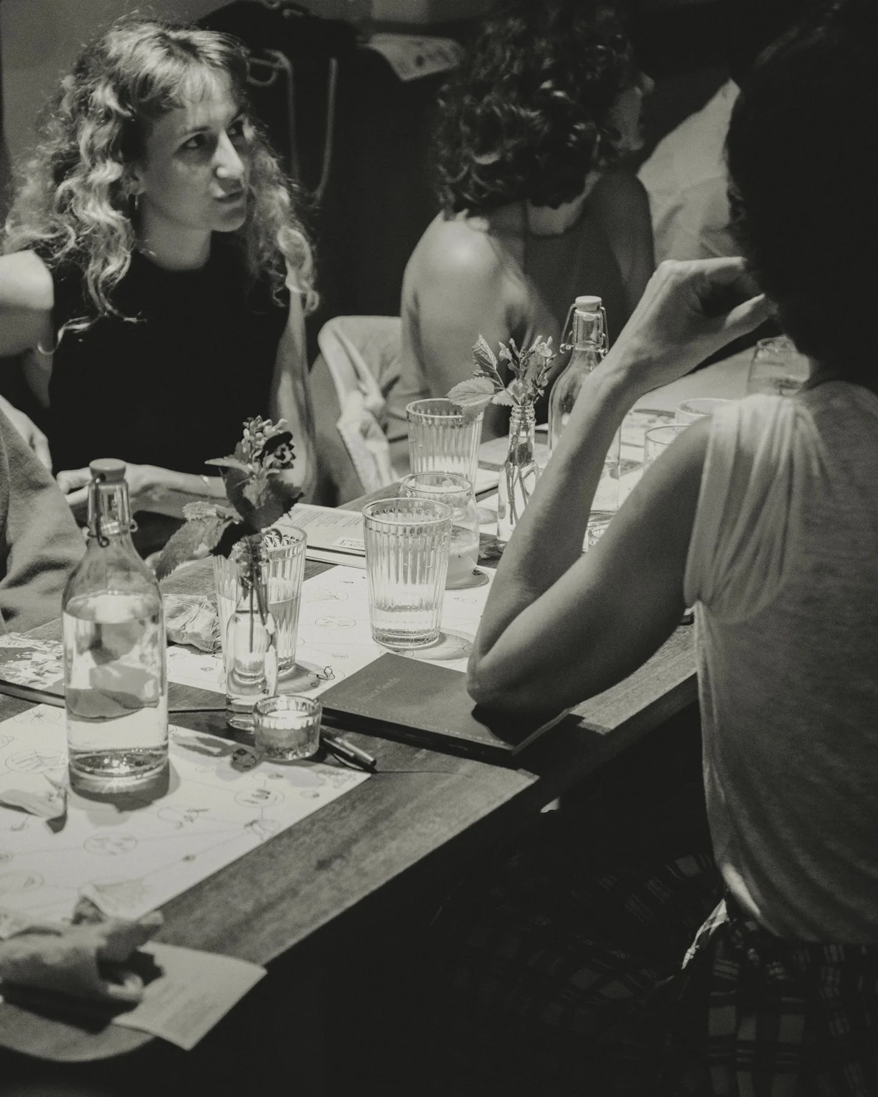 Interior table at venn
