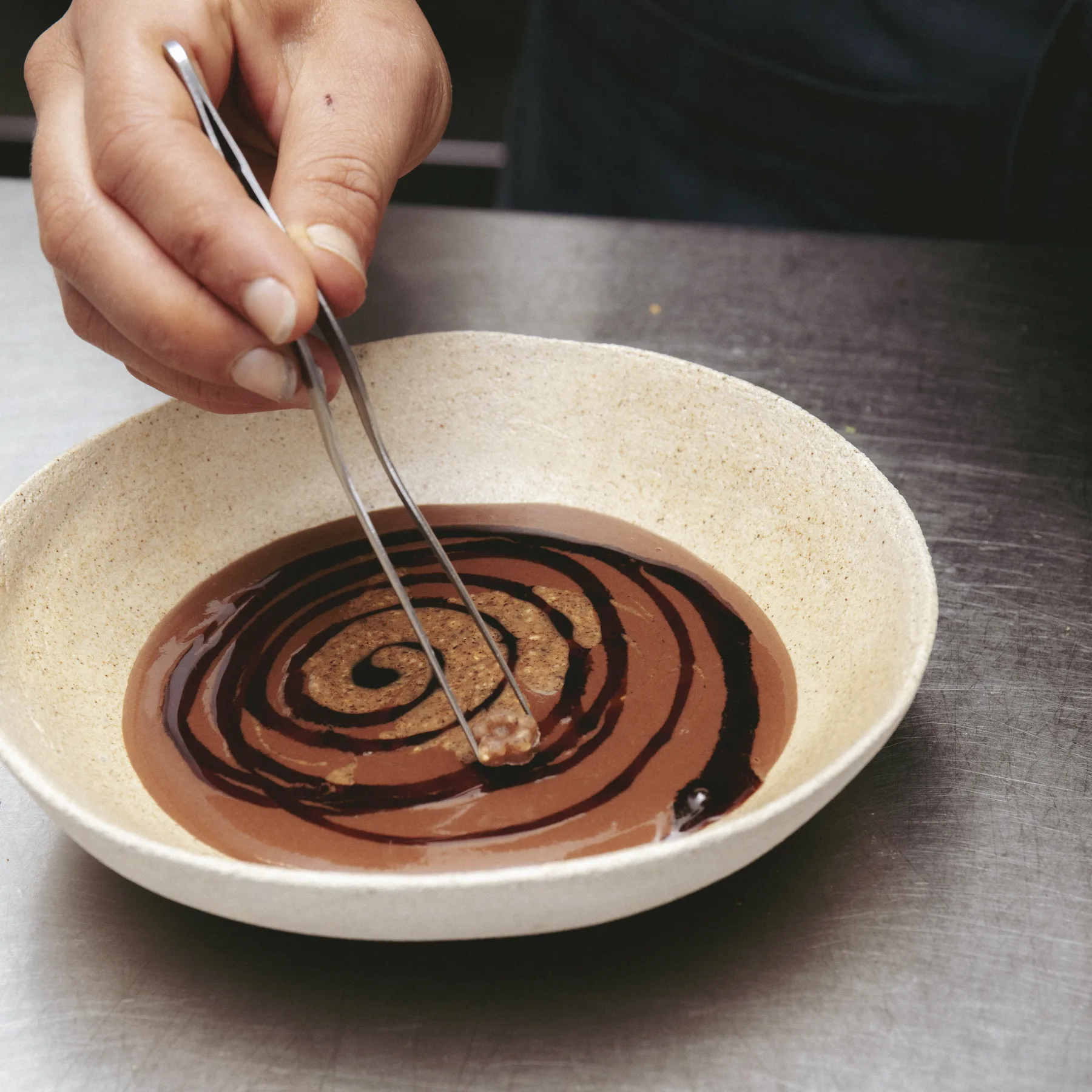 plating in the VENN kitchen