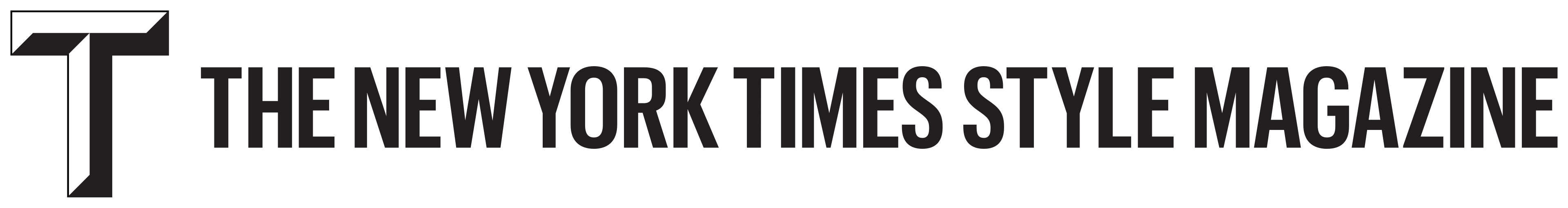 T Magazine logo