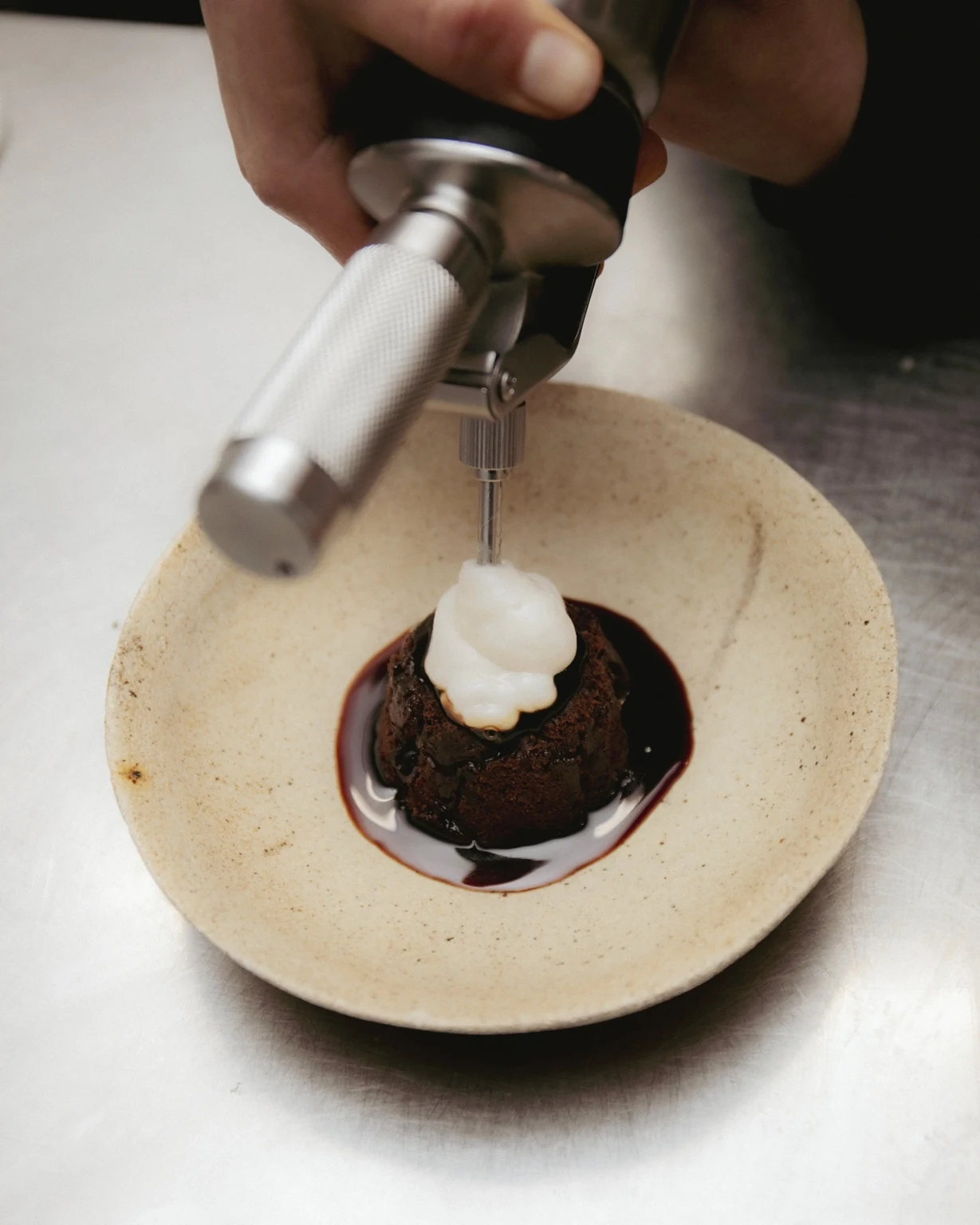 porter cake 3 · prep · torching