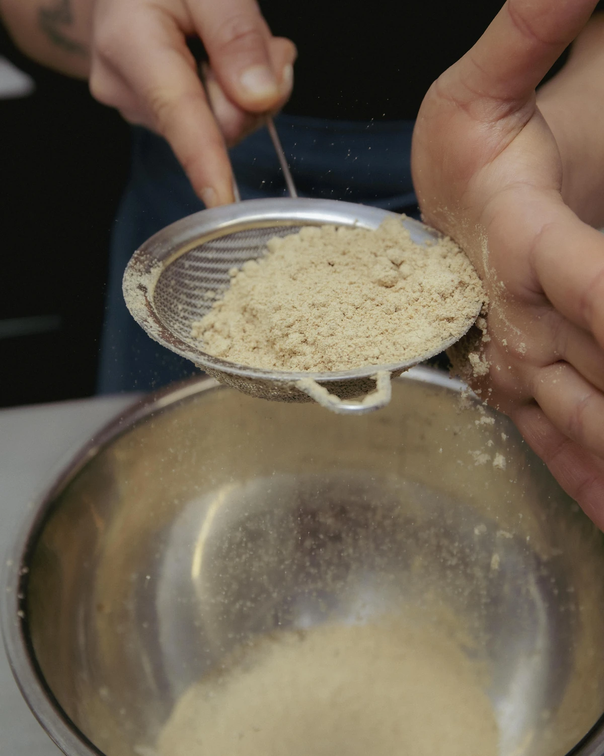 acorn flour, sieved
