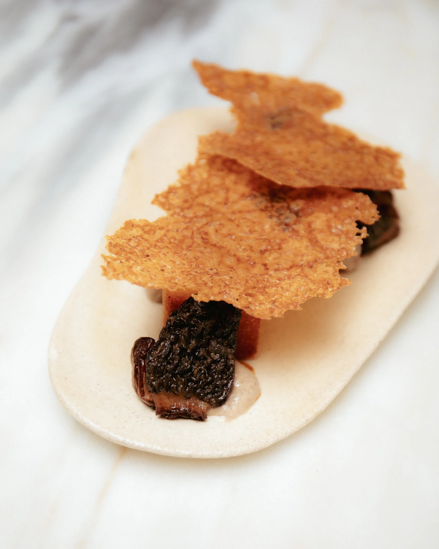 polenta, wild mushrooms and brewer's yeast ice cream